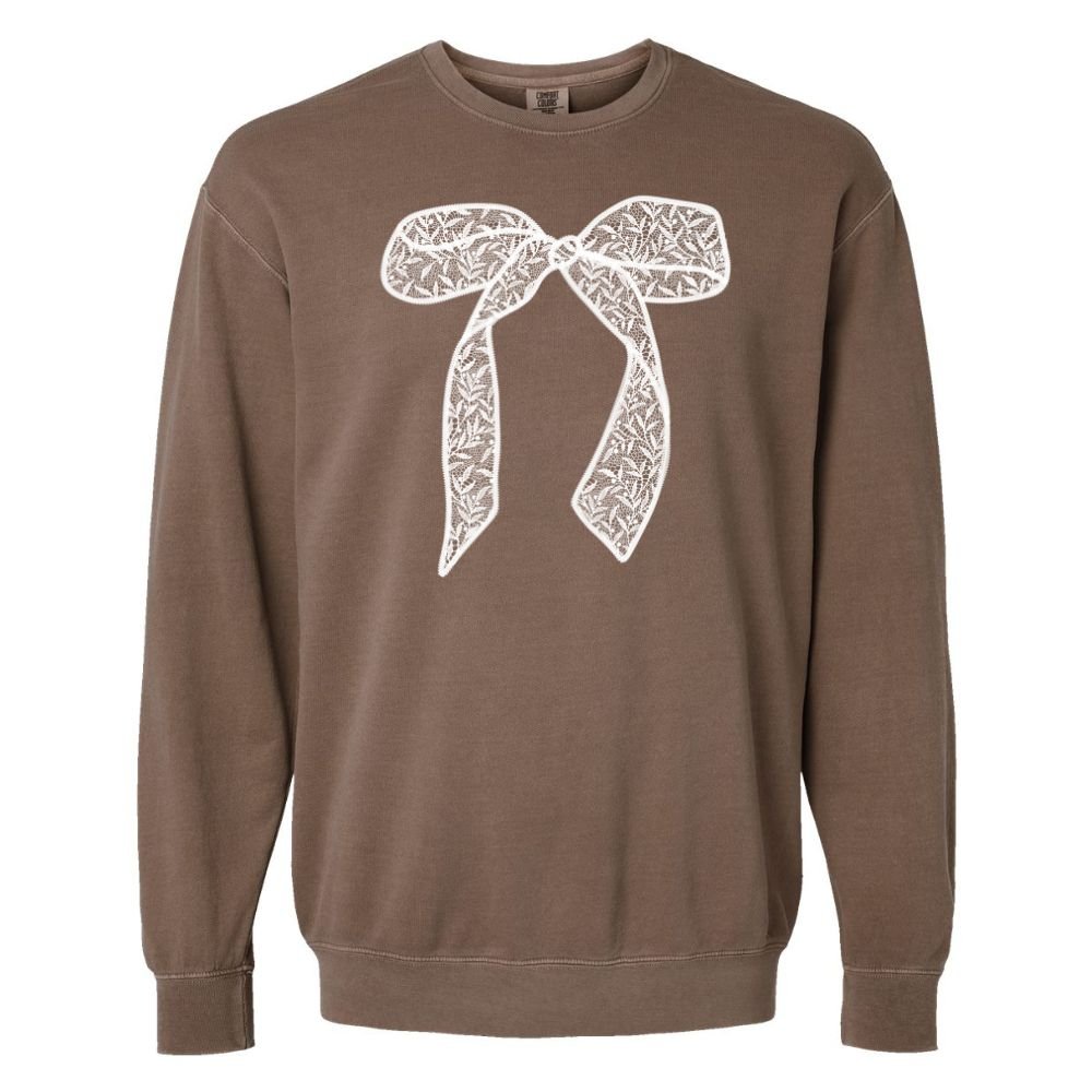 Bow 'Lace It Up' Lightweight Sweatshirt from United Monograms