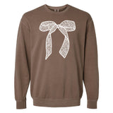 Bow 'Lace It Up' Lightweight Sweatshirt from United Monograms