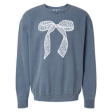 Bow 'Lace It Up' Lightweight Sweatshirt from United Monograms
