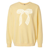 Bow 'Lace It Up' Lightweight Sweatshirt from United Monograms