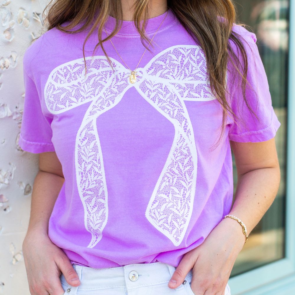 Bow 'Lace It Up' T-Shirt from United Monograms