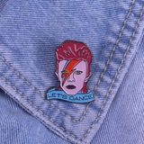 Bowie Let's Dance Enamel Pin from Medusa's Makeup