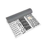 Yoga Mat | 6mm Lightweight | Black White Orange | Non-Slip | Eco Friendly | Yune Yoga | Bowie from Yune Yoga