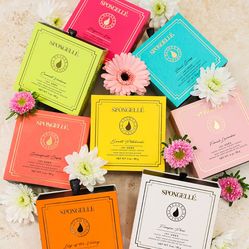 Boxed Flower Assorted Pack from Spongellé