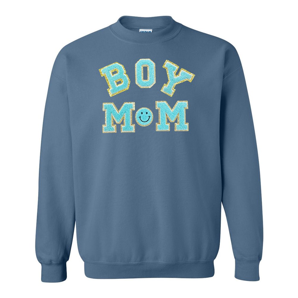Boy Mom Letter Patch Sweatshirt from United Monograms