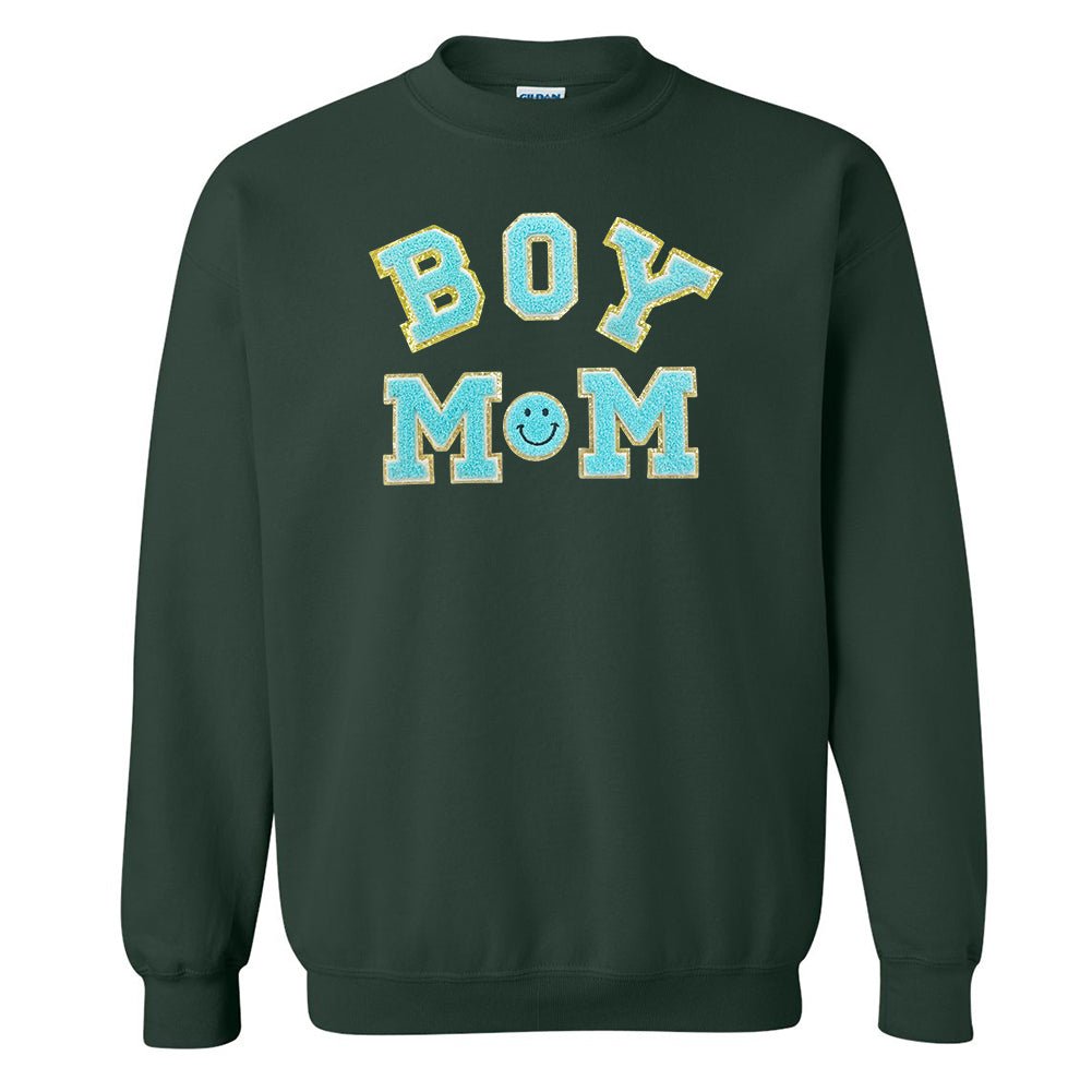 Boy Mom Letter Patch Sweatshirt from United Monograms