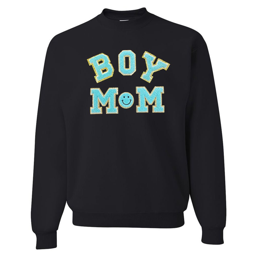 Boy Mom Letter Patch Sweatshirt from United Monograms