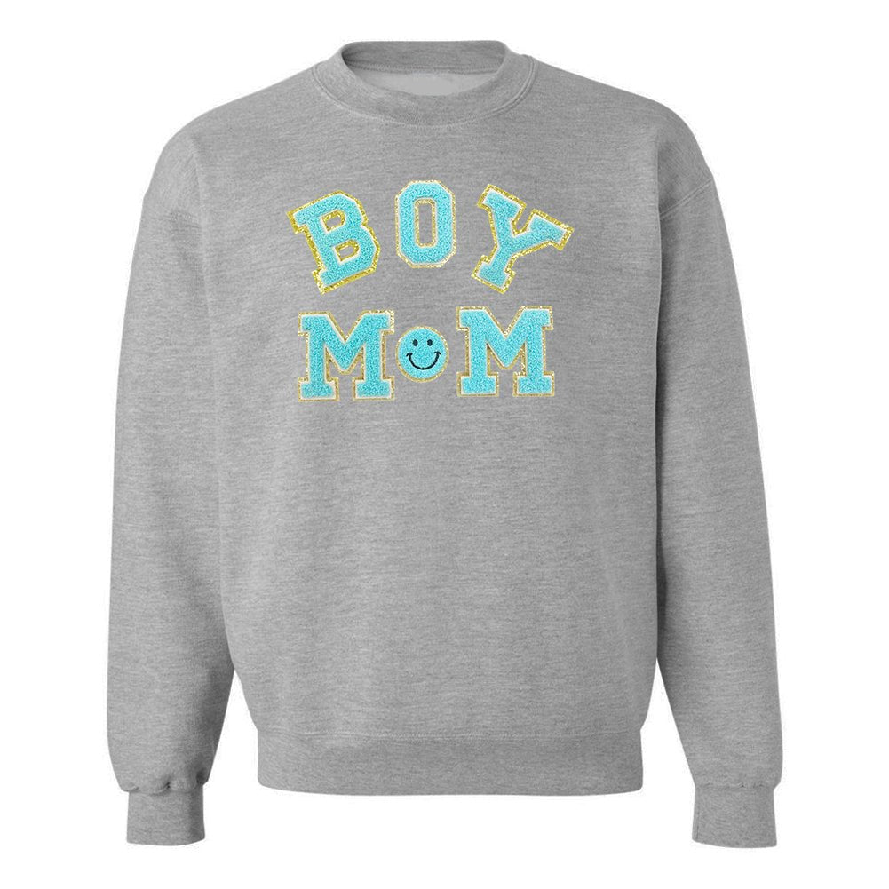 Boy Mom Letter Patch Sweatshirt from United Monograms