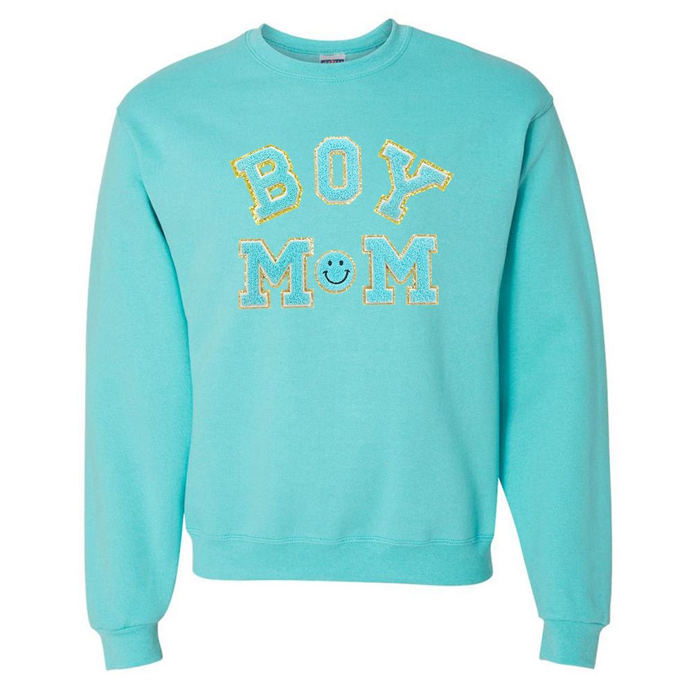 Boy Mom Letter Patch Sweatshirt from United Monograms