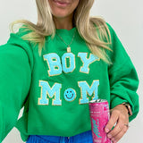 Boy Mom Letter Patch Sweatshirt from United Monograms