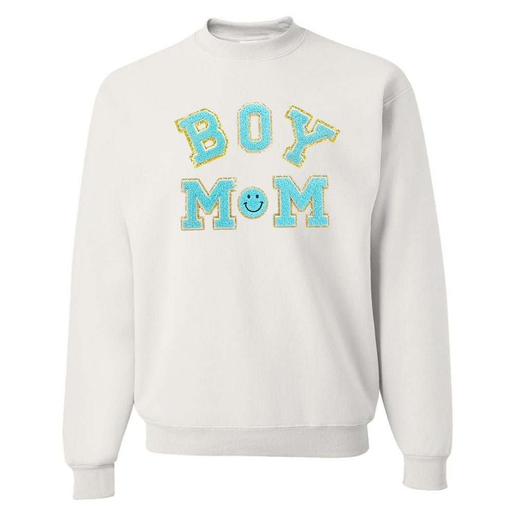 Boy Mom Letter Patch Sweatshirt from United Monograms
