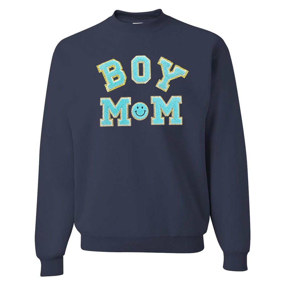 Boy Mom Letter Patch Sweatshirt from United Monograms