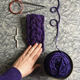 Braided Cable Mug Coozie Knit Pattern from Darn Good Yarn