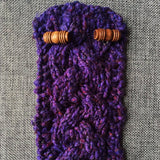 Braided Cable Mug Coozie Knit Pattern from Darn Good Yarn