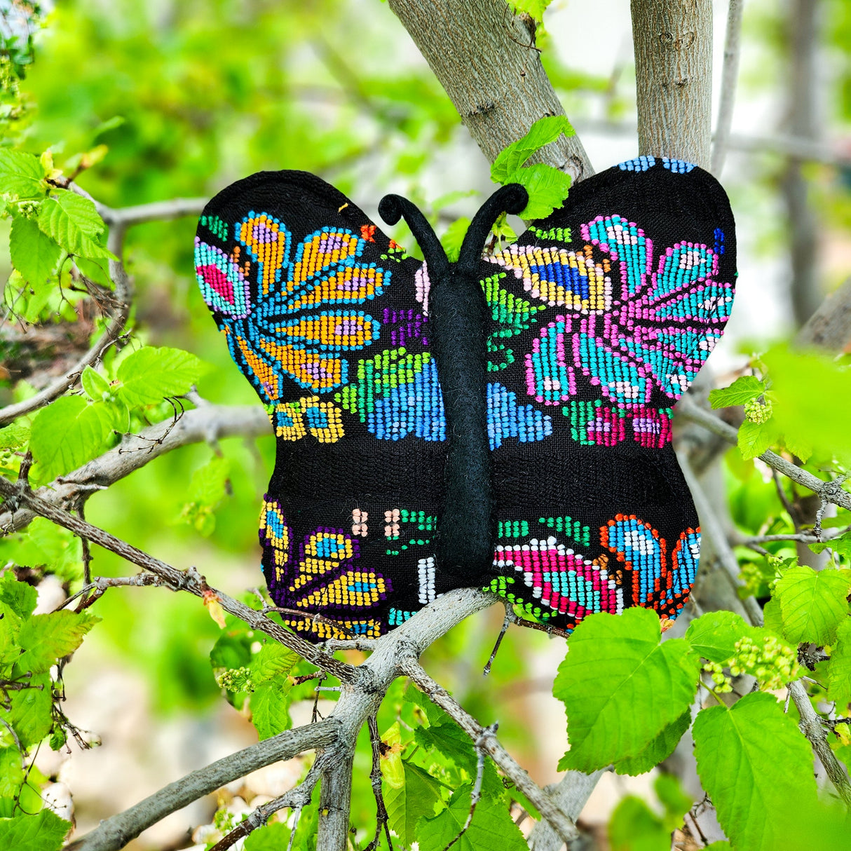 Brocade Butterfly Pot Holder from Upavim Crafts
