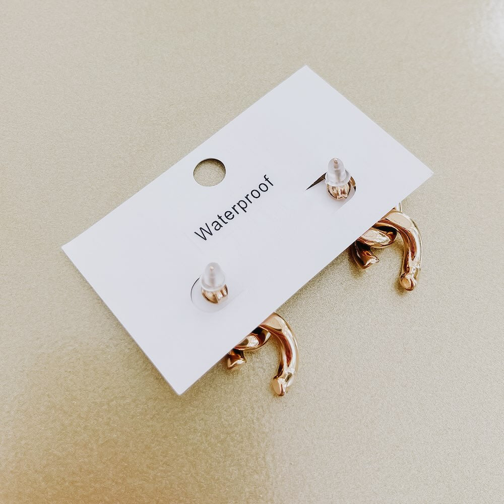 Broken Chain Link Earrings - WATERPROOF from Pretty Simple