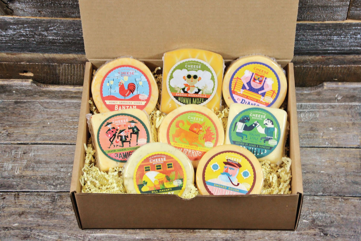 The Brotherhood Cheese Assortment Pack (8 Cheeses) from Cheese Brothers, Inc.
