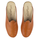 Women's Cocoa Brown Slippers from Atlantis Handmade Shoes