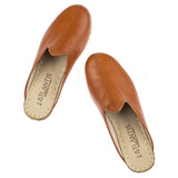 Women's Cocoa Brown Slippers from Atlantis Handmade Shoes