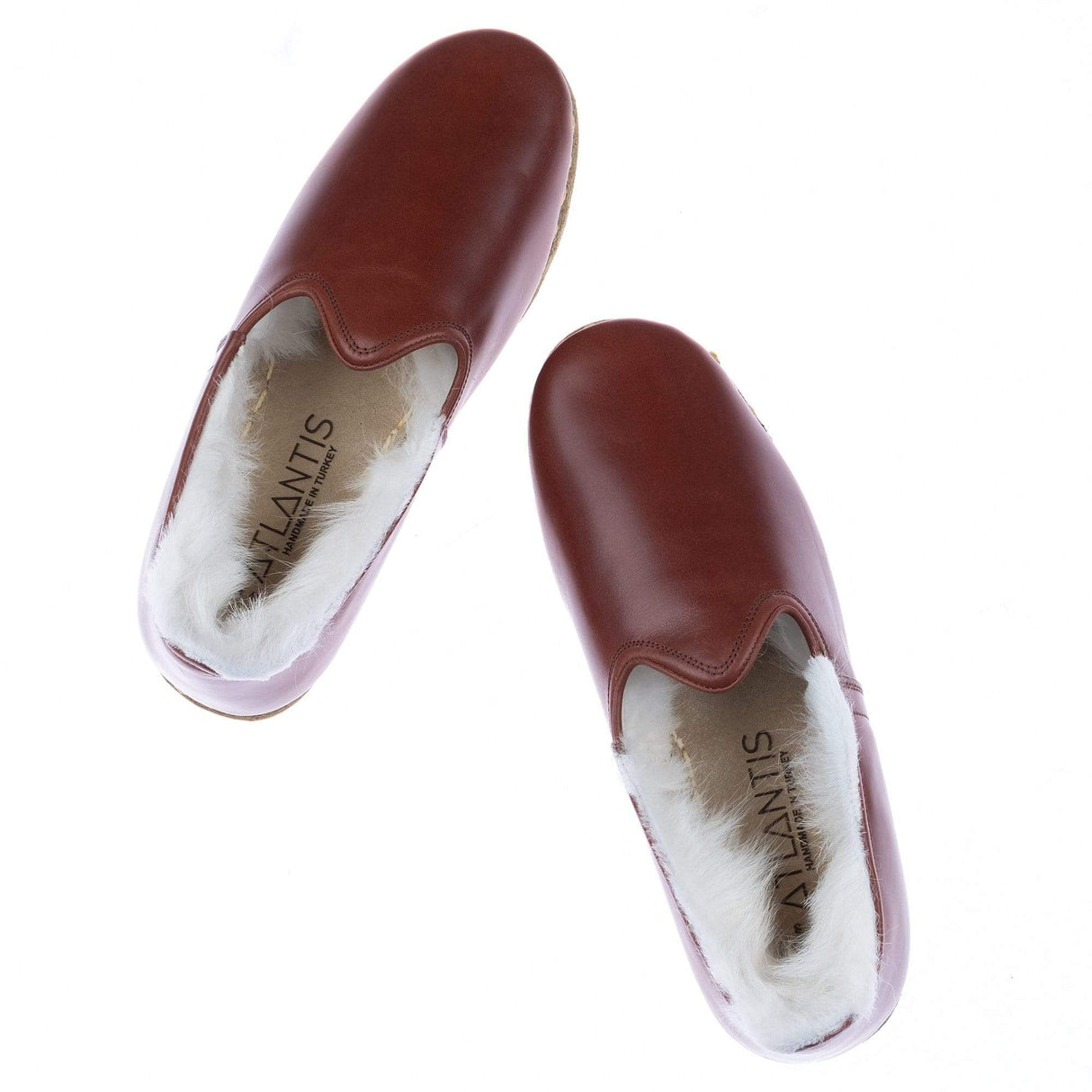 Women's Cacao Shearlings from Atlantis Handmade Shoes