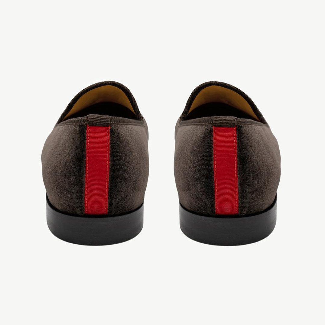 Men's Brown Velvet Slipper II from Del Toro Shoes