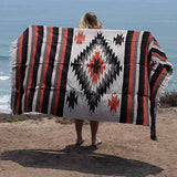 Tan Mexican Diamond Yoga Blanket from West Path