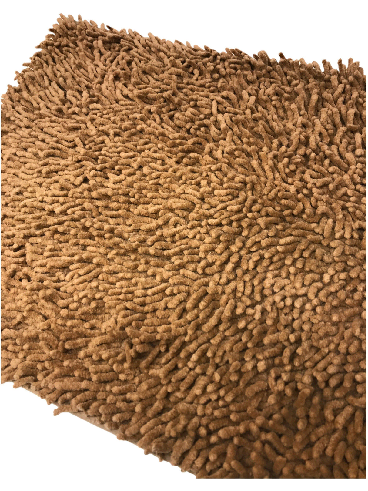 DaDa Bedding Coffee Brown Shaggy Soft Chenille Noodle Carpet Rug Bath Mat from DaDalogy Bedding Collection