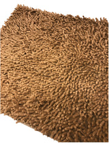 DaDa Bedding Coffee Brown Shaggy Soft Chenille Noodle Carpet Rug Bath Mat from DaDalogy Bedding Collection