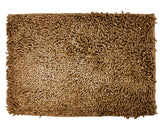 DaDa Bedding Coffee Brown Shaggy Soft Chenille Noodle Carpet Rug Bath Mat from DaDalogy Bedding Collection