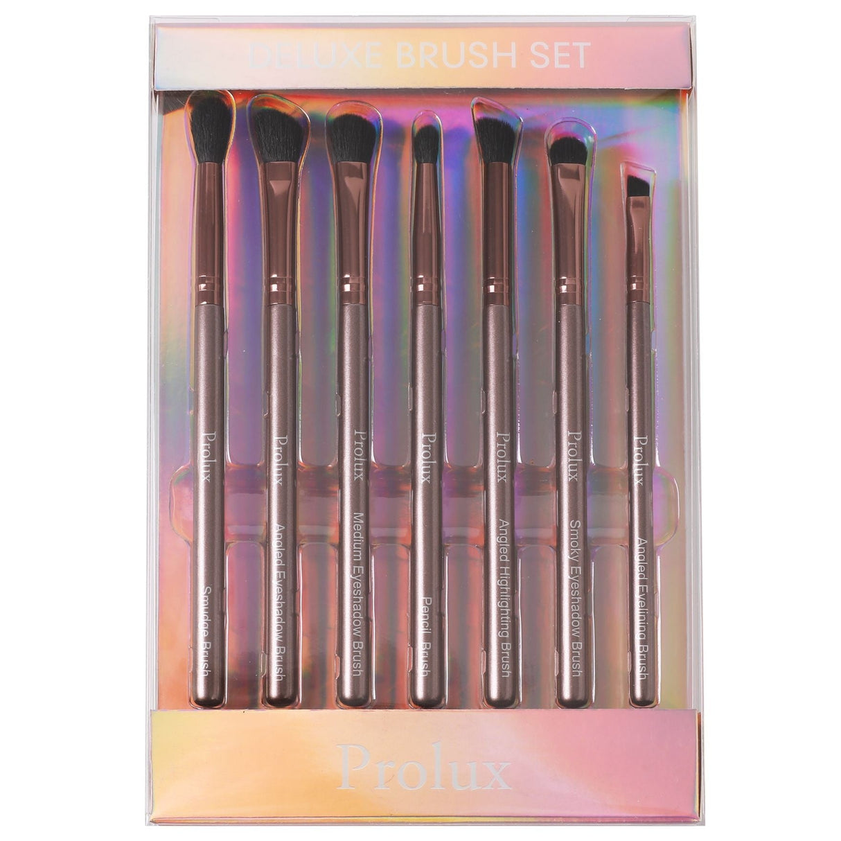 Deluxe Eye Essentials 7pc Brush set From Prolux Cosmetics