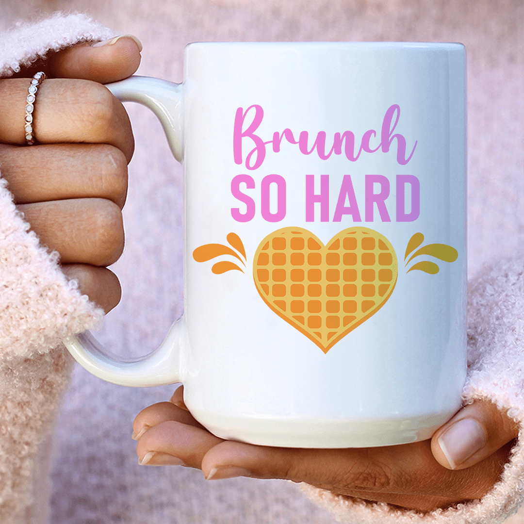 Brunch So Hard Ceramic Mug 15 oz from Peachy Sunday