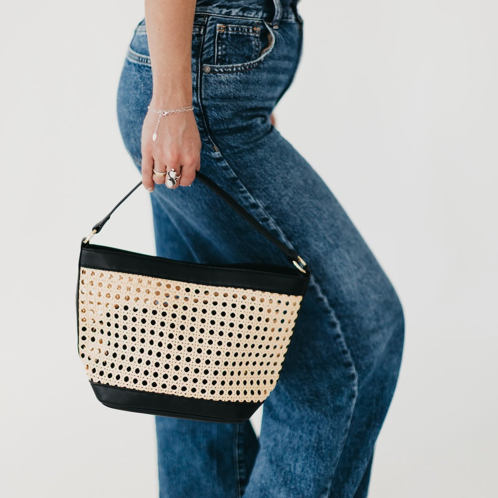 Bryce Woven Bucket Bag from Pretty Simple