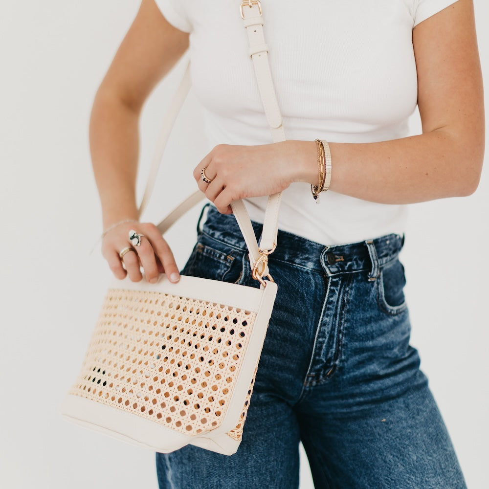 Bryce Woven Bucket Bag from Pretty Simple