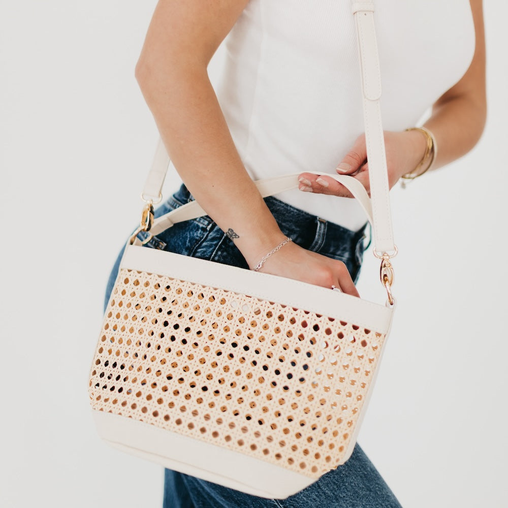 Bryce Woven Bucket Bag from Pretty Simple