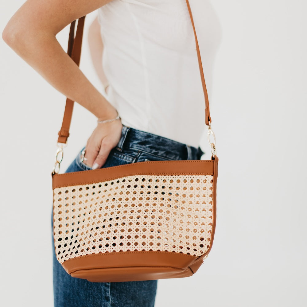 Bryce Woven Bucket Bag from Pretty Simple