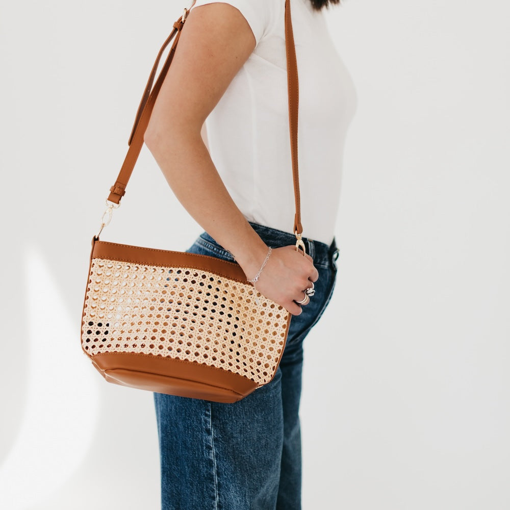 Bryce Woven Bucket Bag from Pretty Simple