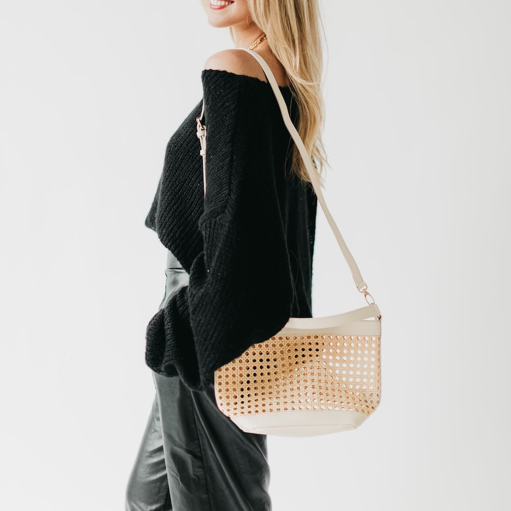 Bryce Woven Bucket Bag from Pretty Simple