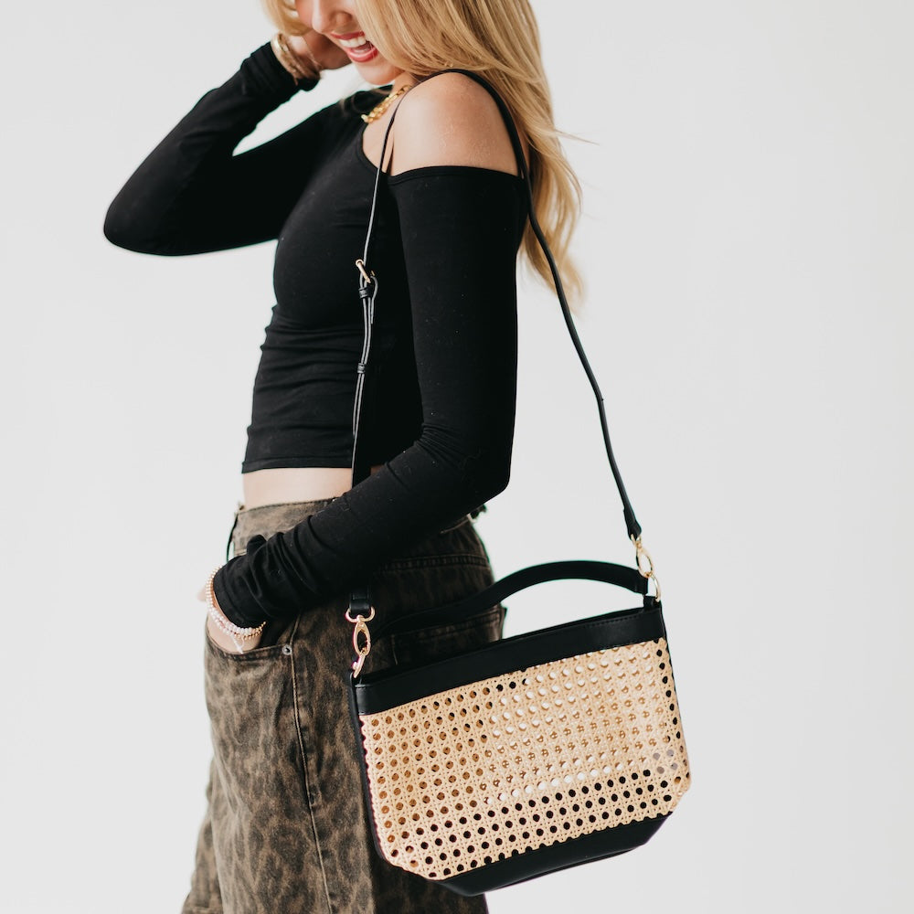Bryce Woven Bucket Bag from Pretty Simple