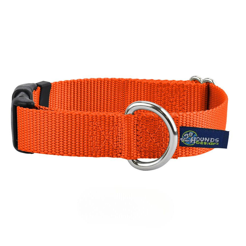 Rust Nylon 1″ Dog Collar From 2 Hounds Design