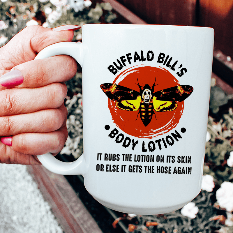 Buffalo Bill's Body Lotion Ceramic Mug 15 oz from Peachy Sunday