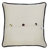 Buffalo Hand-Embroidered Pillow by CatStudio from Quirks!