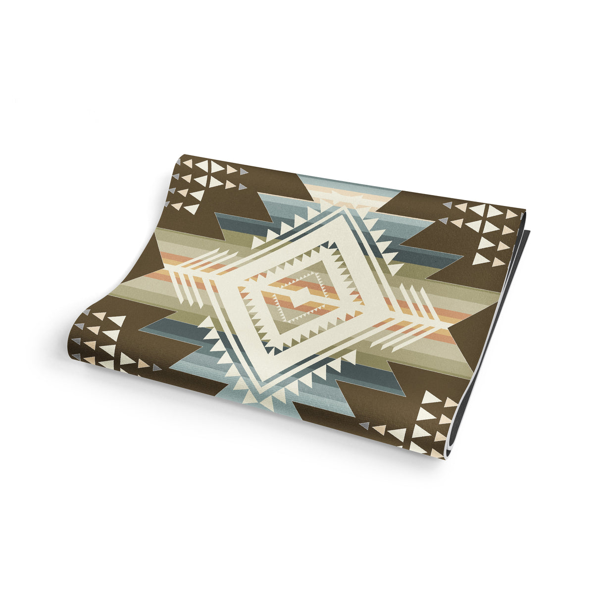 Buffalo Hills Soil Yoga Mat – 6 mm Extra Thick, Double-Sided Non-Slip, Eco-Friendly PER with UV-Printed Earthy Brown Design | from Yune Yoga