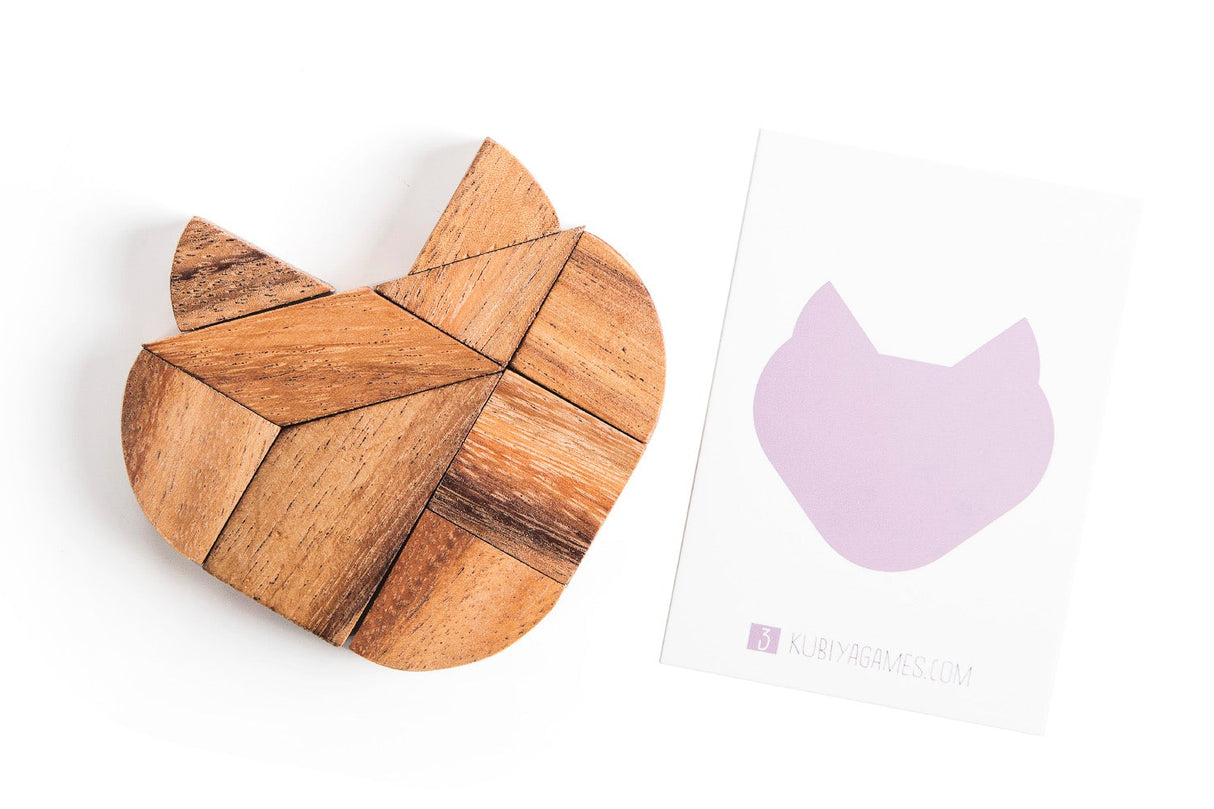 Heart Tangram - two sets with 57 challenge cards from Kubiya Games