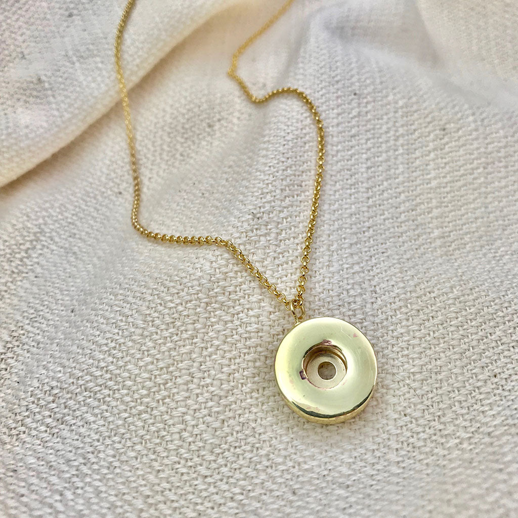 Shell Casing Pendant Necklace from SLATE + SALT