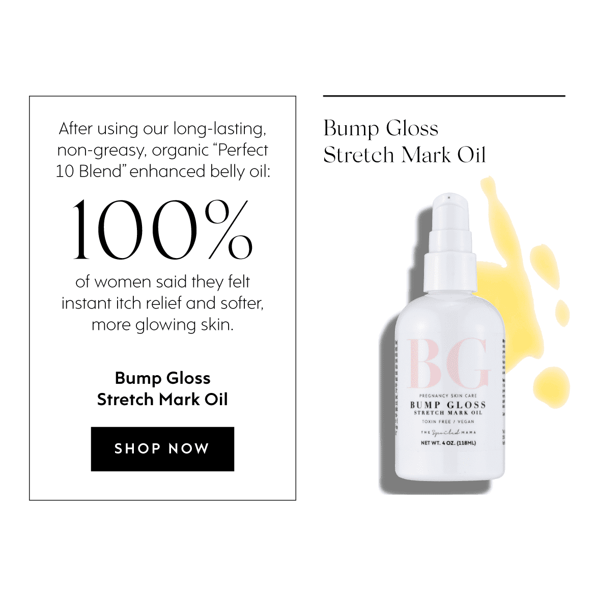 Bump Gloss Stretch Mark Oil From The Spoiled Mama