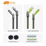 xCool Cable Monster 4-in-1 100W USB-C Charging Cable with Interchangeable Connectors from Cool Gadget