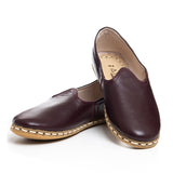 Men's Maroon Slip On Shoes from Atlantis Handmade Shoes