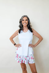 Butterfly Classic Loose White Tank from Nikkib Sportswear