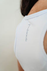 Butterfly Classic Loose White Tank from Nikkib Sportswear