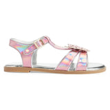 Miss Butterfly Sandal in Rainbow Iridescent - Kids from Yosi Samra
